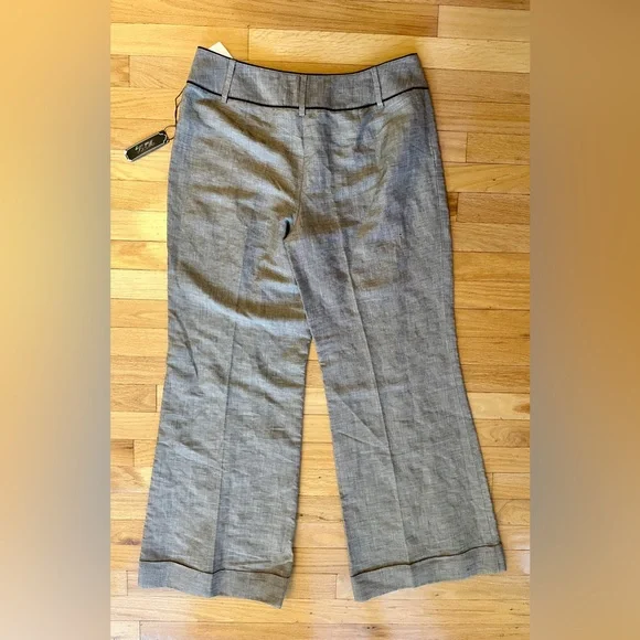 White House Black Market women’s linen blend wide leg trousers size 12 NWT - Picture 11 of 11